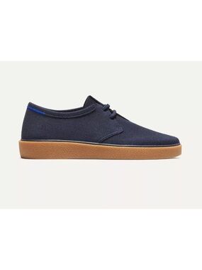 Rothy's Navy merino wool Derby with Gum Sole